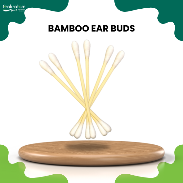 Bamboo Ear Buds | 100% Natural and Eco-friendly | Biodegradable and Chemical-Free | Gentle and Effective Ear Cleaning | Sustainable and Lightweight