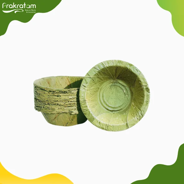 6 inch Leaf Nasta Dona | Biodegradable & Eco-Friendly Bowl | Made from Plash/Mahul Leaves